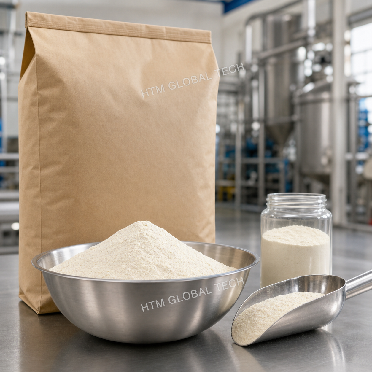 Industrial-Grade Guar Gum Powder prepared for bulk export supply from India