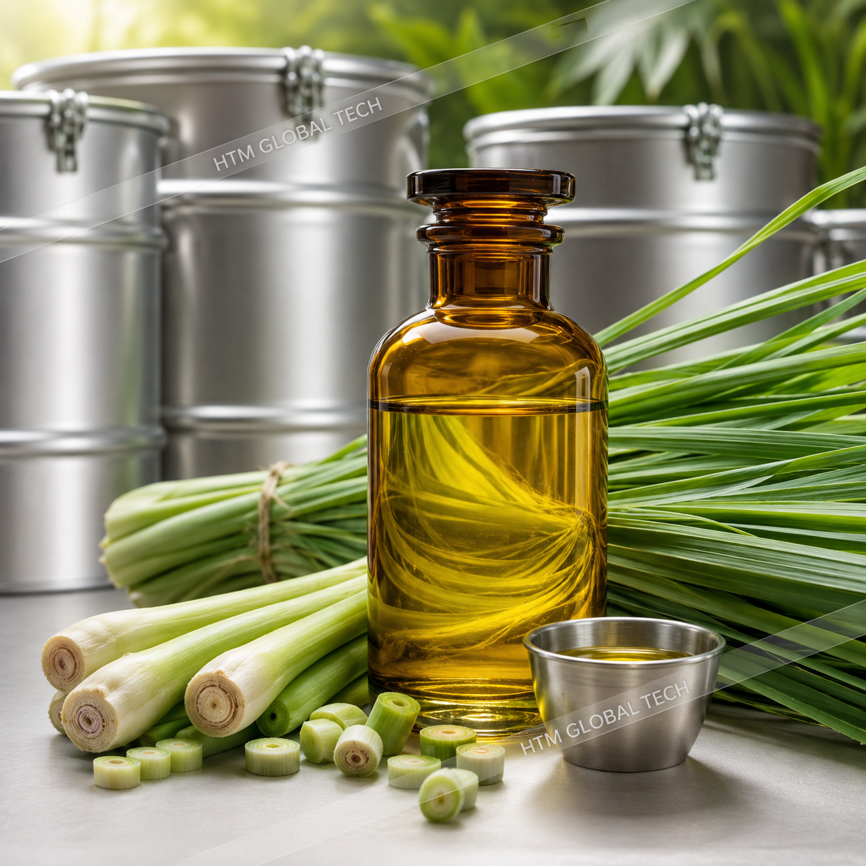 Lemongrass Essential Oil prepared for bulk export supply from India