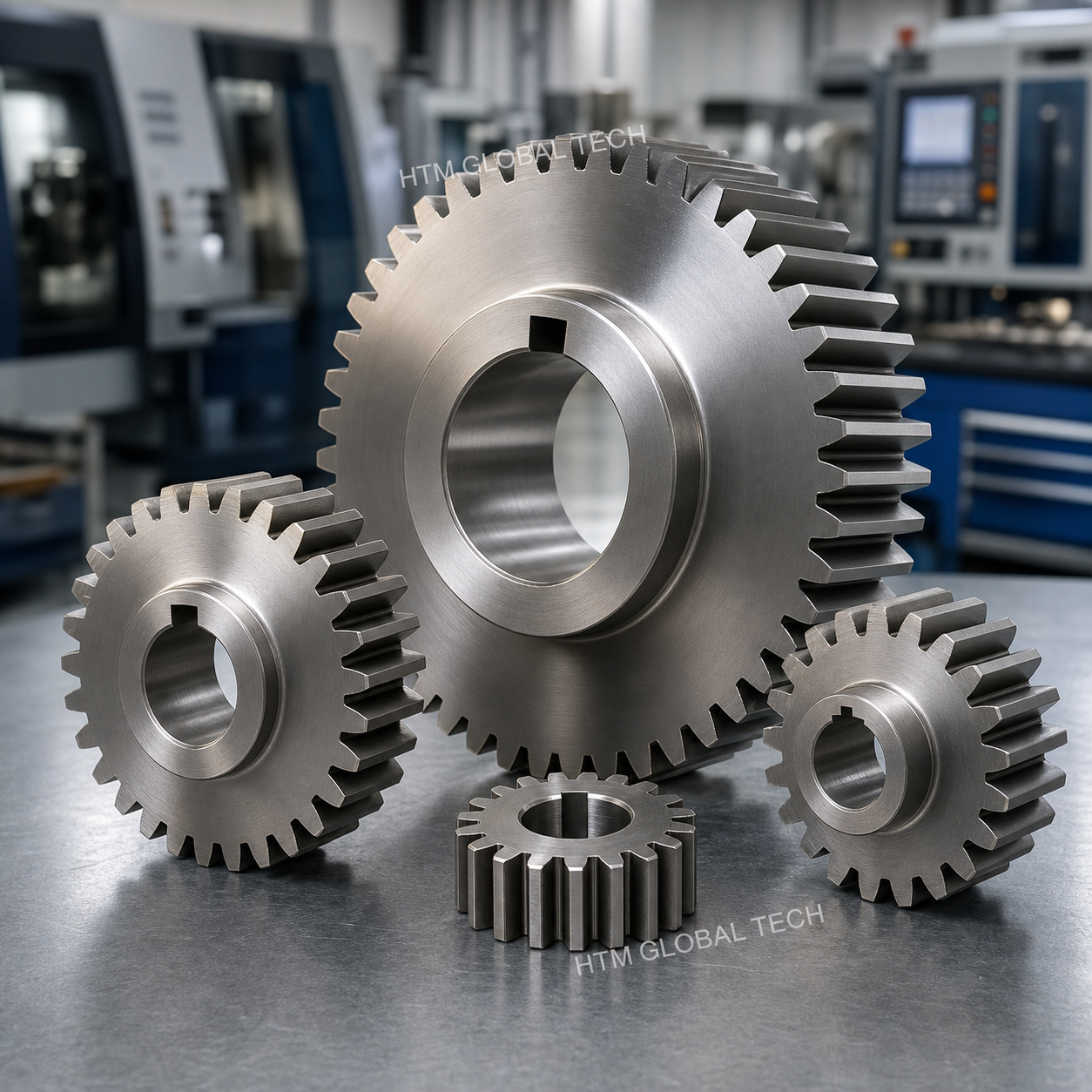 Precision Spur Gears prepared for bulk export supply from India