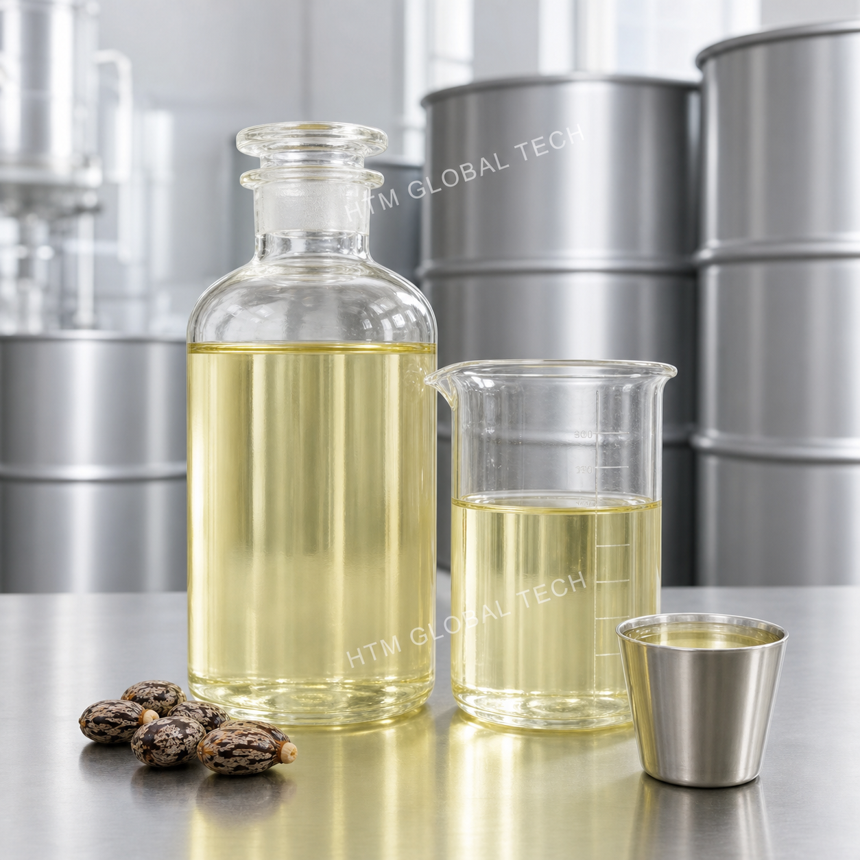 Refined Castor Oil prepared for bulk export supply from India